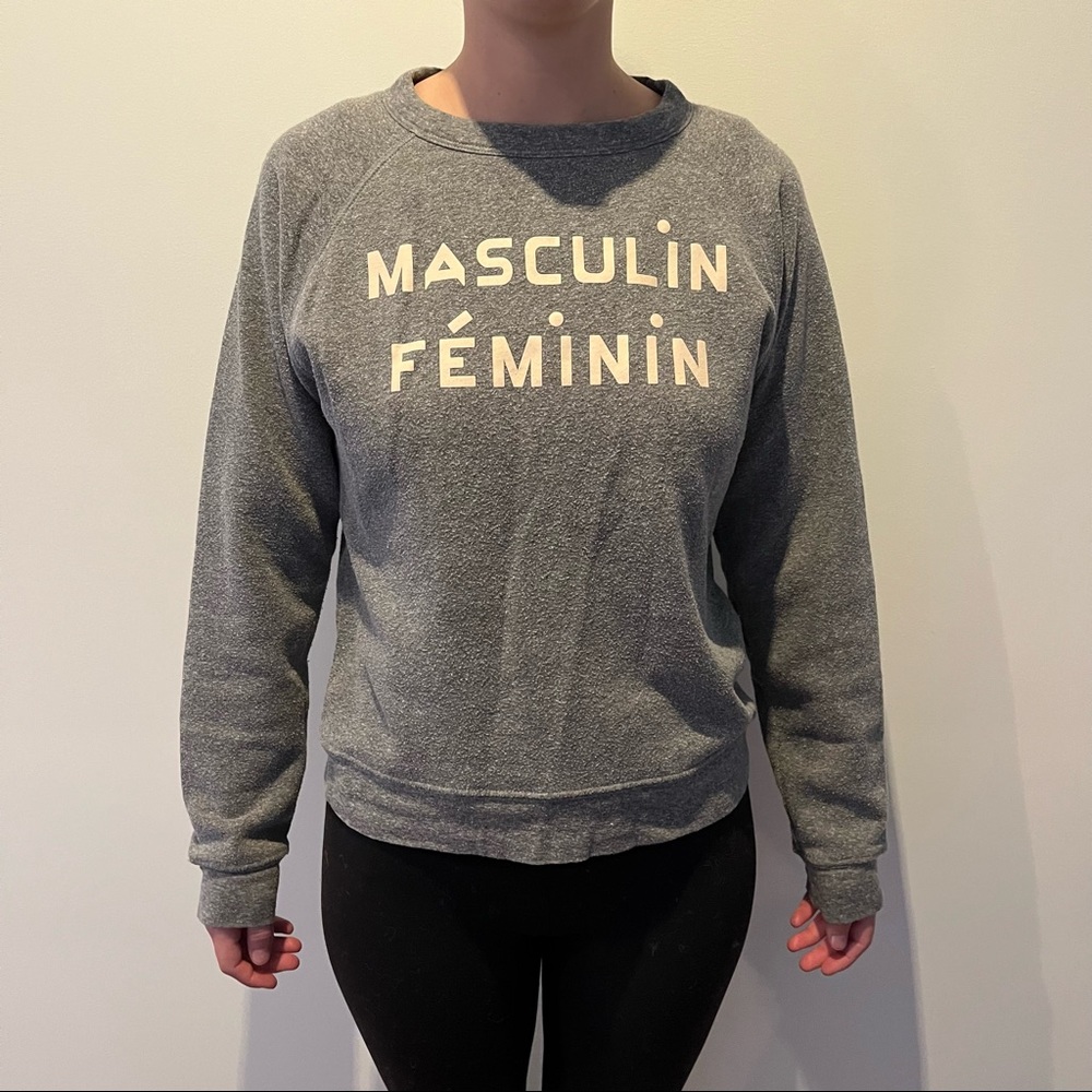 Clare V “Masculin Feminin” Sweatshirt